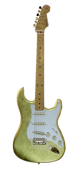 Prince’s “Goldfinger” Original Fender Stratocaster Custom Made Gold-Leaf Prototype Guitar